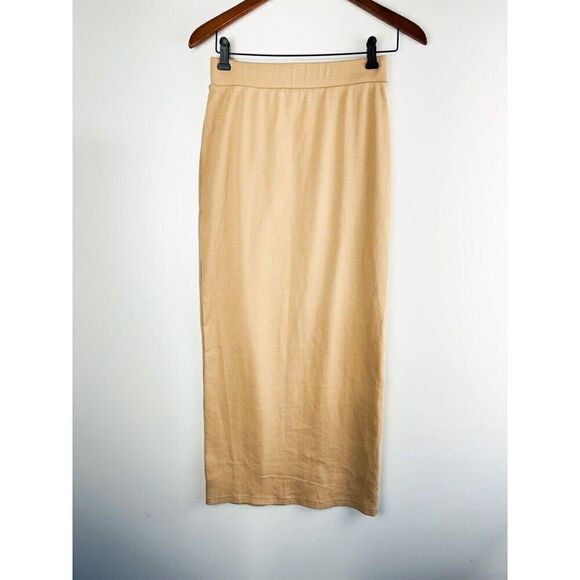 Veiled Collection Women’s Size Medium M Ribbed Fitted Skirt Maxi - Picture 2 of 7